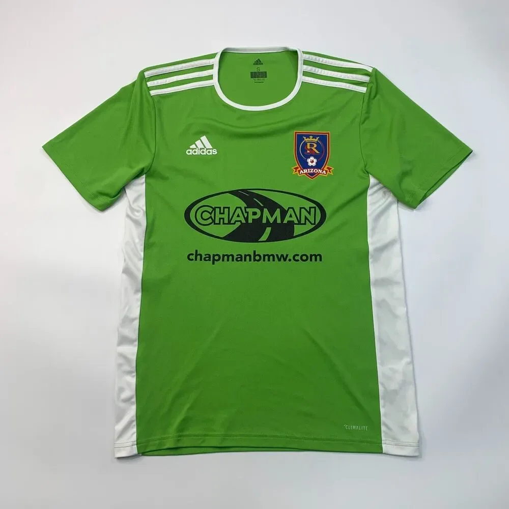 Adidas Real Salt Lake Arizona Soccer Jersey Mens S Small Grass Green Climalite